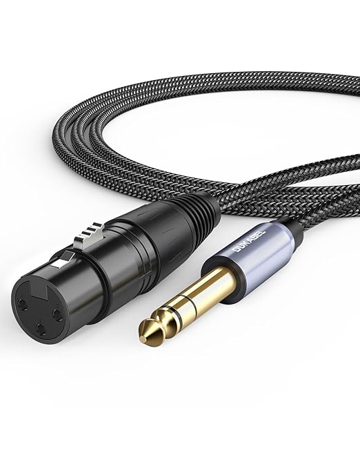 DUKABEL 1/4" TRS to XLR Adapter, Microphone Cable, 8FT/2.4Meters Balanced by DuKabel