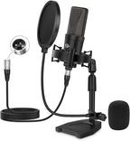 XLR Microphone Professional Cardioid Gaming Mic Kit by IQLQPQ