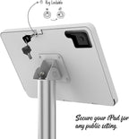 Tablet Floor Stand, Anti-Theft, Rotate Lockable Metal Tablet Enclosure+Aluminum - Image 3