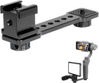 3 Port Cold Shoe Mount Plate for Camera LED Monitor Microphone etc., Aluminum by Beusoulover