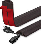 Floor Cord Cover for Wires on Floor Self Adhesive Cord Hider Floor Cable by EYAYEN