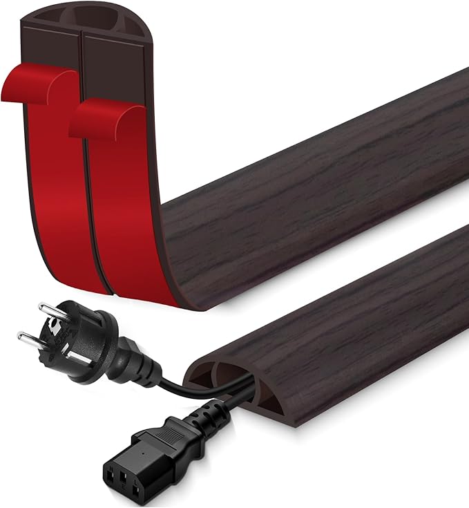 Floor Cord Cover for Wires on Floor Self Adhesive Cord Hider Floor Cable by EYAYEN