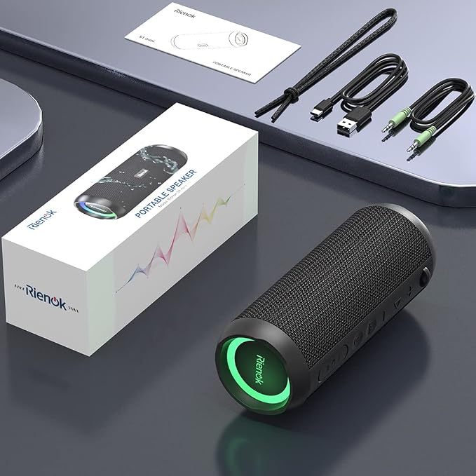 RIENOK Portable Bluetooth Speaker 30W Dual Pairing True Wireless Stereo HD - Image 8