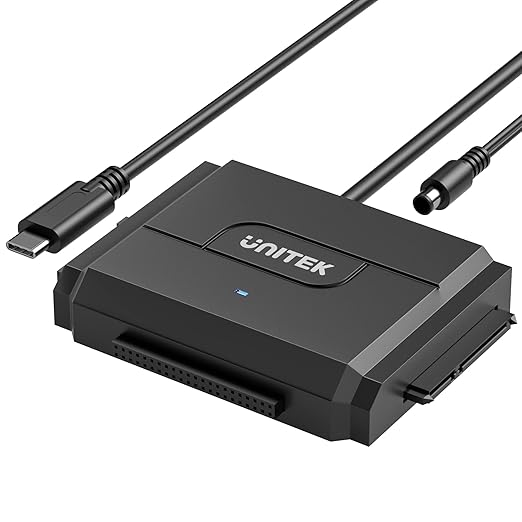 Unitek IDE/SATA to USB C 3.0 Adapter, Universal IDE Hard Drive Little Triangle by Unitek