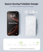 3 in 1 Magnetic Wireless for iPhone Charging Station: Foldable Portable Charger - Image 3