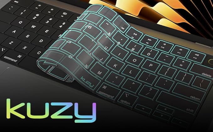 Kuzy Mint Premium MacBook Pro 14 inch Keyboard Cover M4 16" 2025 2024 2023 M3 - Image 8