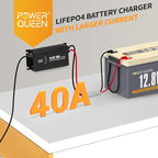 Power Queen 12V 100Ah Group 24 LiFePO4 Lithium Battery - Image 5