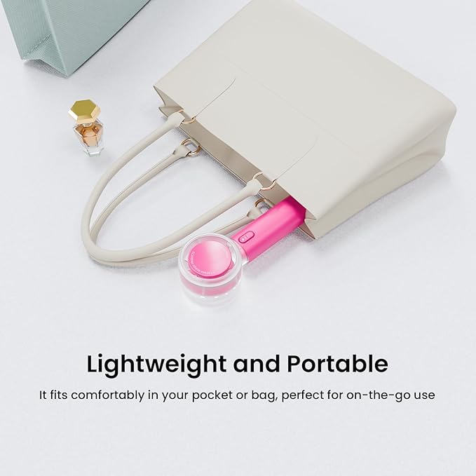 AIRMATE Portable Handheld Fan, 5 Wind Speed Adjustable, 3000mAh Battery - Image 7