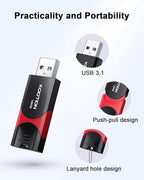 KOOTION 128GB USB Thumb Drive 3.1 Flash Drive Ultra High Speed up to 150MB/s - Image 3