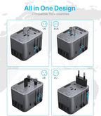 Universal Travel Adapter, VINTAR International Power Adapter - Image 2
