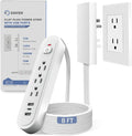 Saker Outlet Concealer Power Strip, 8FT Surge Protector Flat Extension Cord by Saker