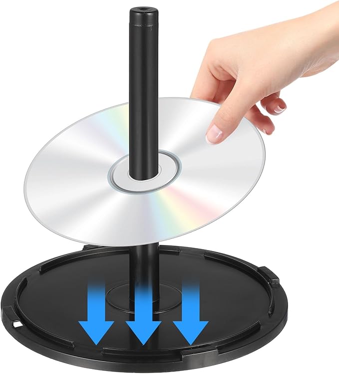 Homoyoyo 2PCS Empty CD/DVD Cake Box Spindle, Empty Plastic CD Cake Box Clear - Image 8