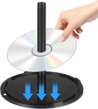Homoyoyo 2PCS Empty CD/DVD Cake Box Spindle, Empty Plastic CD Cake Box Clear - Image 8