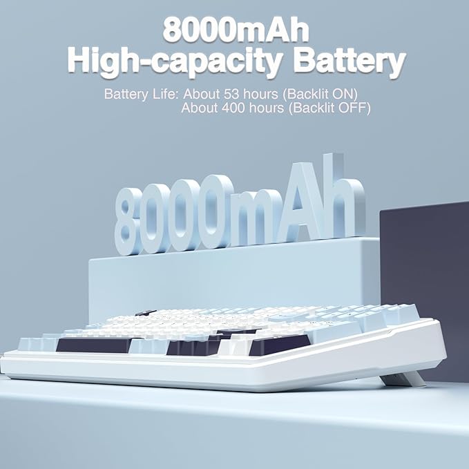 AULA F99 Wireless Mechanical Keyboard, Hot Swappable Custom Keyboard, Pre-lubed - Image 8