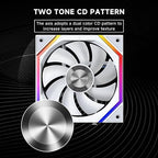 Jungle Leopard Galaxy 120mm PC Reverse Blade Case Fans, ARGB and PWM Cooling - Image 4
