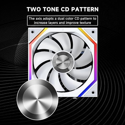 Jungle Leopard Galaxy 120mm PC Reverse Blade Case Fans, ARGB and PWM Cooling - Image 4