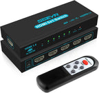 HDMI Switch SGEYR 5x1 HDMI Switcher 5 in 1 Out HDMI Selector 5 Port Box by SGEYR