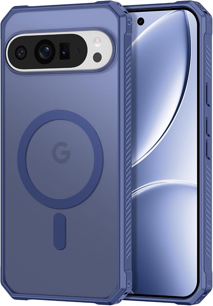 Magnetic for Google Pixel 9 Pro XL Case, Shockproof Slim Translucent Matte by Casehas