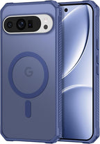Magnetic for Google Pixel 9/Pixel 9 Pro Case, Shockproof Slim Translucent Matte by Casehas