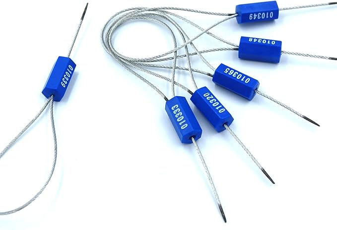 Leadseals 50 Security Cable Seals Numbered Security Tags Tamper Proof Tags Pull - Image 5
