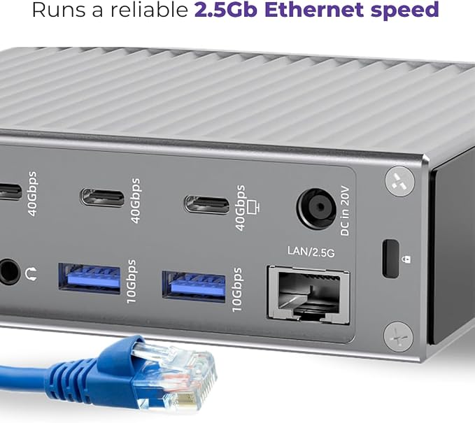 Thunderbolt 4 Dock – 21 Ports, Dual 4K or Single 8K Display, 90W Charging - Image 7