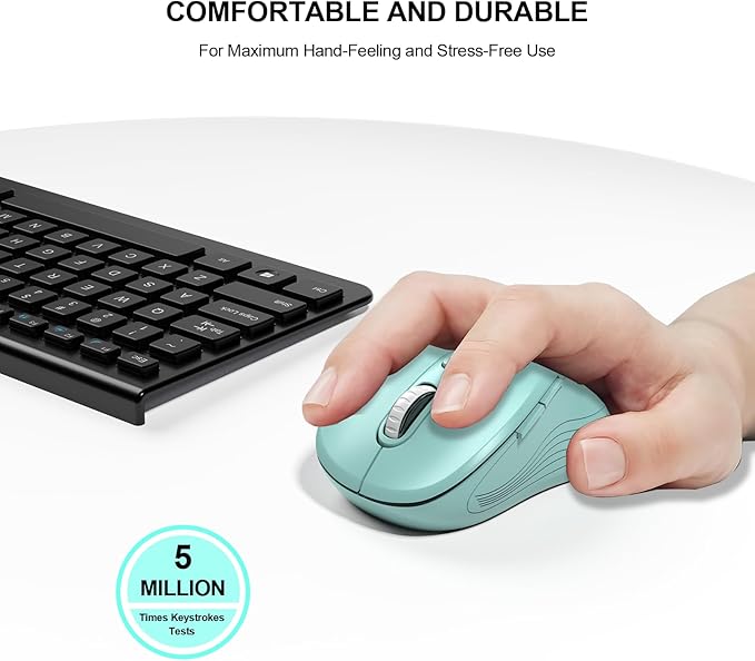 WisFox 2.4G Wireless Mouse for Laptop, Ergonomic Computer Mouse - Image 6