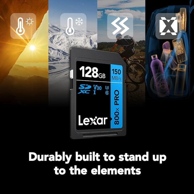 Lexar 128GB High-Performance 800x PRO SD Card, - Image 7