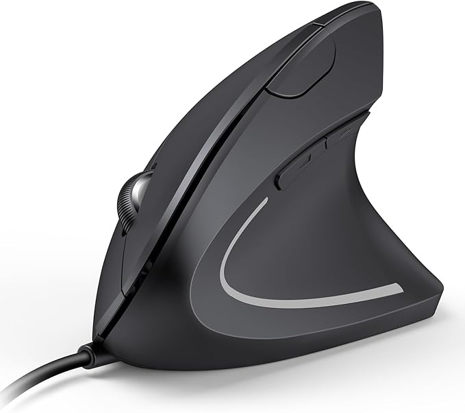 TECKNET Wired Mouse, 6400 DPI Ergonomic Mouse 6 Buttons Silent Mouse 4 by Tecknet