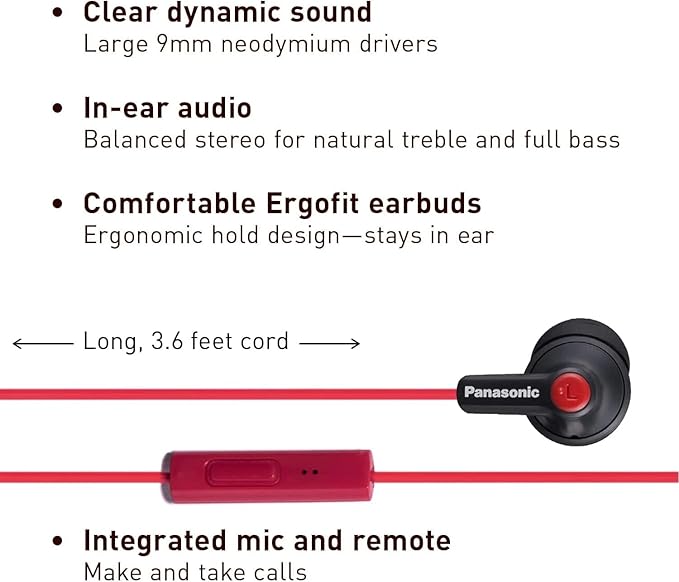 Panasonic ErgoFit Wired Earbuds - Image 2