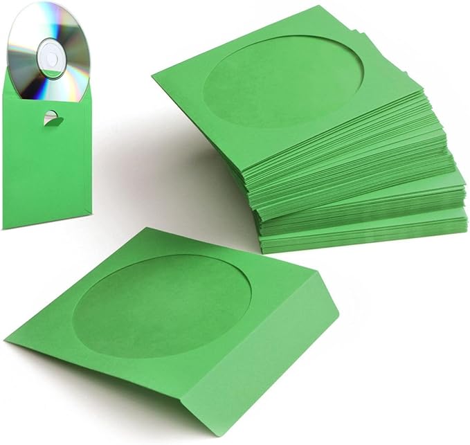 Flexzion DVD CD Sleeves 100 Pack by Flexzion