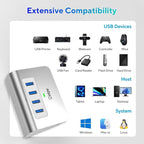 intpw USB 3.0 Hub, Aluminum 4 Port USB Data Hub 3.0 Port Extender Splitter - Image 7