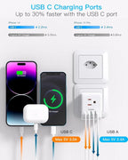 2 Pack Switzerland Travel Plug Adapter, Type J Power Adaptor - Image 4