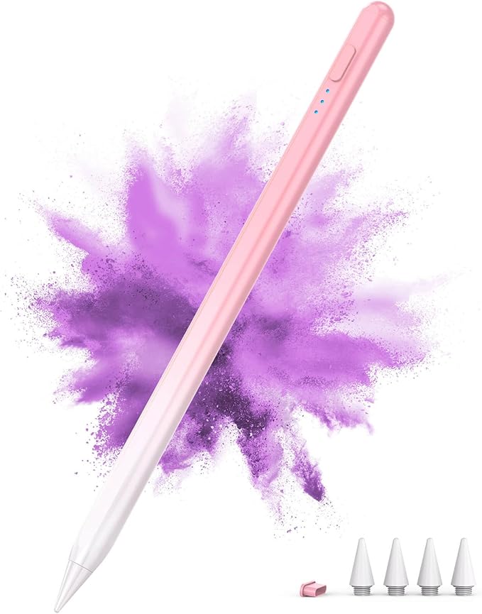 Stylus Pen for iPad 2018-2025, 15Mins Fast Charge for Apple Pencil, Palm by DEGGE