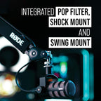 RØDE PodMic Cardioid Dynamic Broadcast Microphone — XLR Output, Requires Audio - Image 4