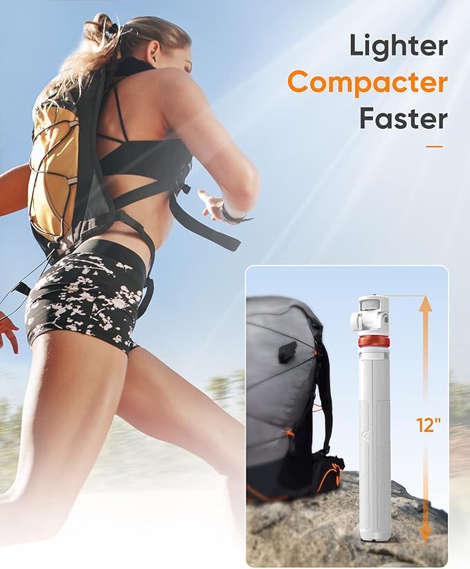 EUCOS 62" Tripod for iPhone, Sturdy Selfie Stick Tripod - Image 4