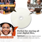 OPTIMUM CD-R Blank Disc 700MB 52X Moisture Resistant White Inkjet Hub Printable - Image 7