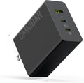 100W USB C Charger, 100W Laptop Fast Charger 3-Port GaN Foldable Fast Wall by Omnibar