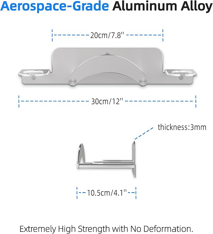 VR Wall Mount Aluminum Alloy, VR Headset Wall Mount Storage Stand Hook - Image 4