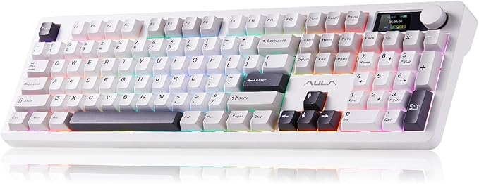 AULA F106PRO Wireless Keyboard, Full Size Mechanical Keyboard by AULA
