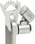 1Pcs Universal Led Clip Mobile Phone Microscope Magnifier Micro-Lens 60X - Image 5