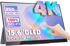 Portable Monitor OLED 15.6 Inch Touchscreen 4K UHD 3840X2160 100% DCI-P3 by Upperizon