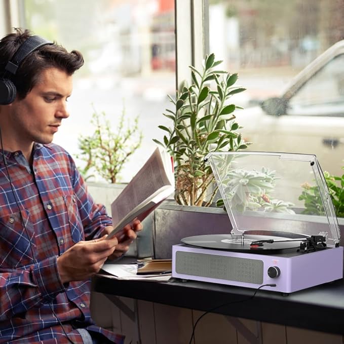 Record Player for Vinyl All-in-one Turntable - Image 8