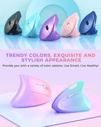 Lekvey Ergonomic Mouse, Vertical Wireless Mouse Rechargeable 2.4 GHz Optical - Image 2