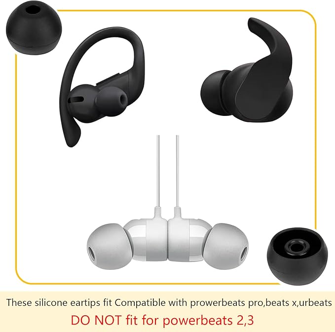 Silicone Replacement Earbud Tips Ear Tips Compatible - Image 2