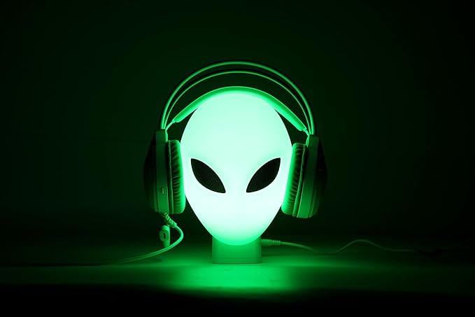 RGB Headphone Stand with Music Rhythm Light, 8-Color LED Gaming Headset Holder - Image 2