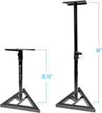 AxcessAbles Studio Monitor Speaker Stands Pair. 80lb Capacity per Stand. - Image 2