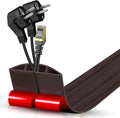 Floor Cord Cover Cavity 0.8"x0.37" Self Adhesive Cord Hider, 3.3FT Low Profile by DBHXXMB-HH