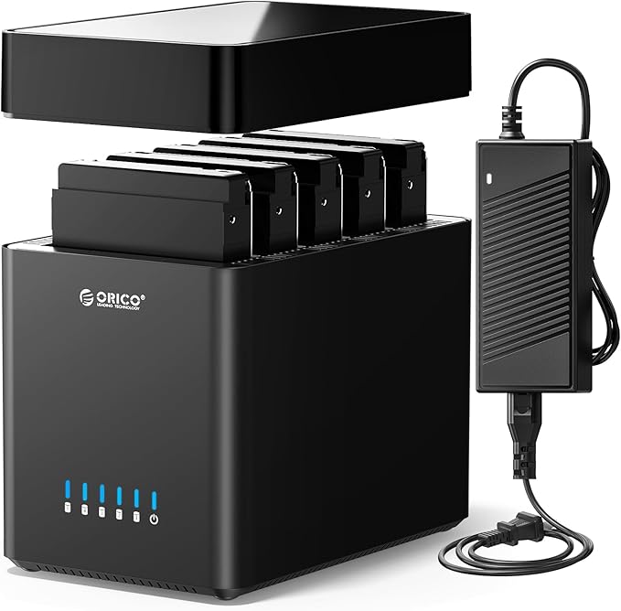 ORICO 5 Bay 3.5inch Hard Drive Enclosure USB 3.0 to SATA Magnetic Tool-Free - Image 8