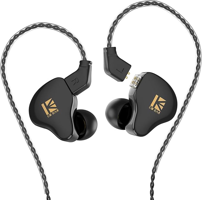 YINYOO KBEAR KS1 in Ear Monitor Bass Earbuds Wired Earbuds, Vocals Forwards - Image 9