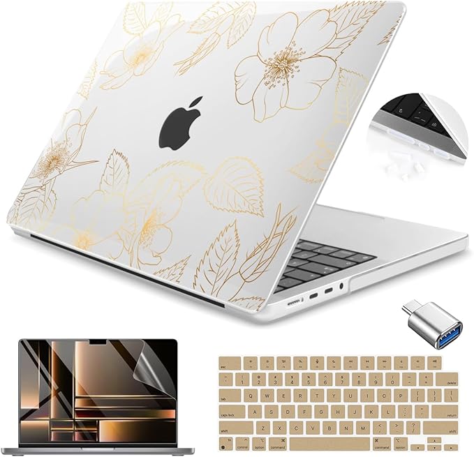 Teryeefi Case for 2021-2024 MacBook Pro 14 Inch M4 M3 M2 M1 by Teryeefi